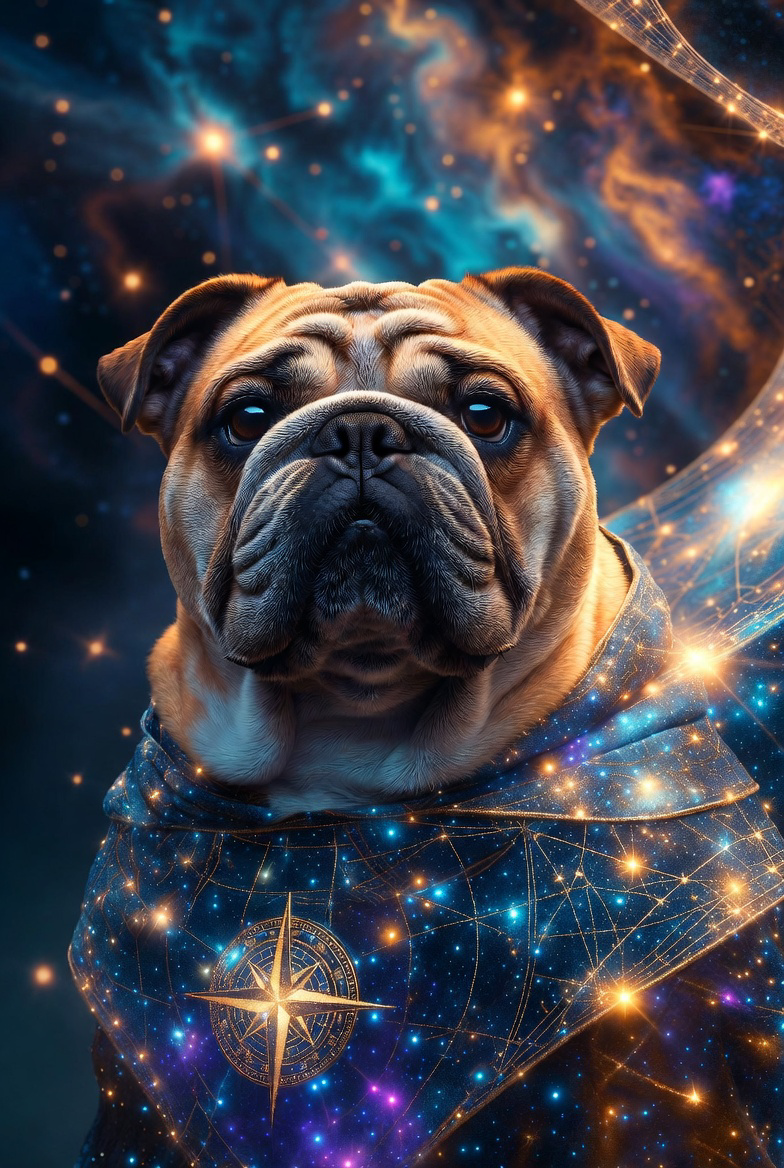 “Cosmic Guardian Cat – Mystical Galaxy Starry Cat Art T-Shirt”