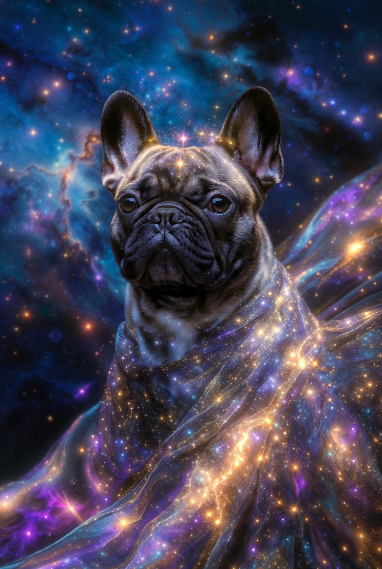 “Cosmic Guardian Cat – Mystical Galaxy Starry Cat Art T-Shirt”