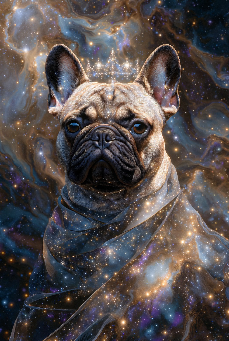 “Cosmic Guardian Cat – Mystical Galaxy Starry Cat Art T-Shirt”