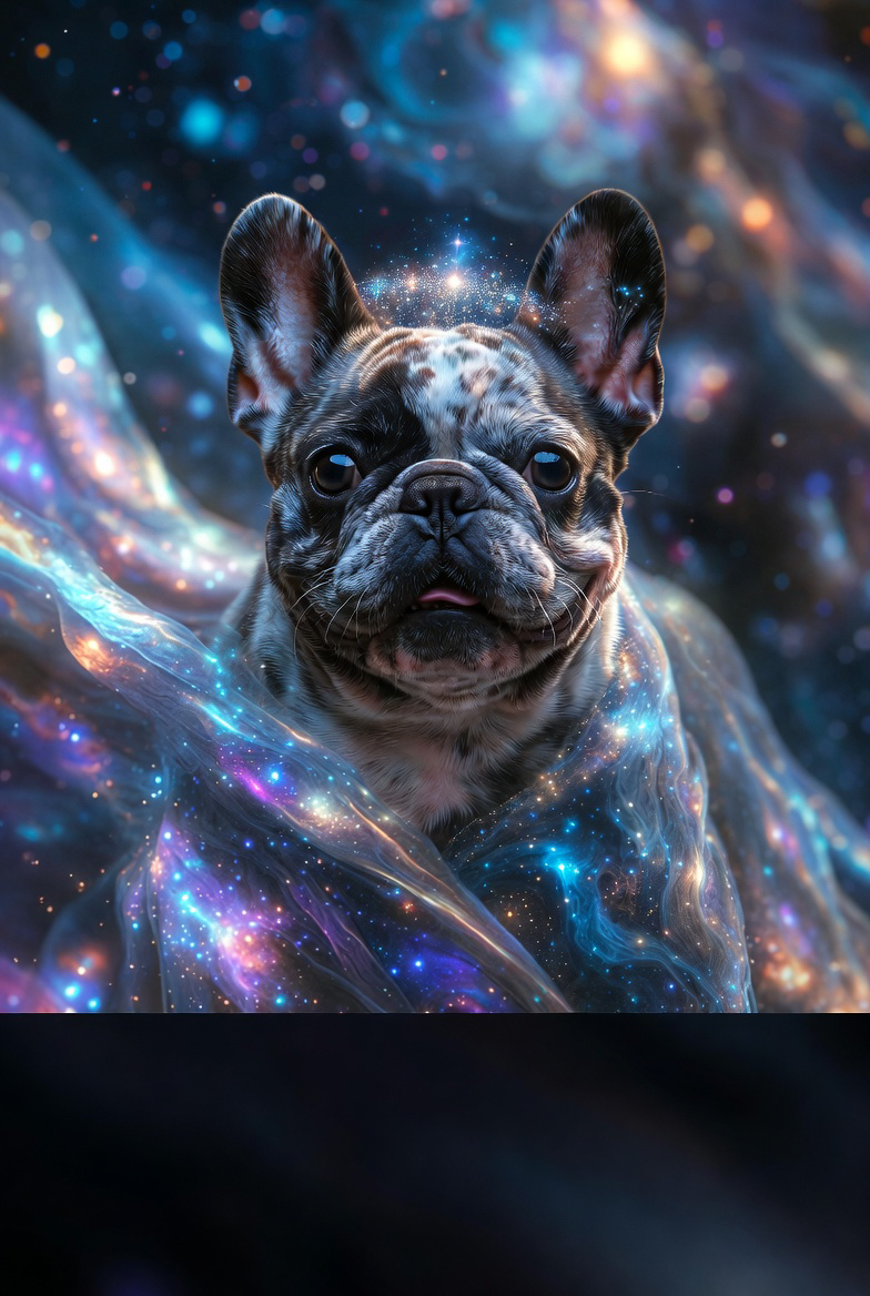 “Cosmic Guardian Cat – Mystical Galaxy Starry Cat Art T-Shirt”