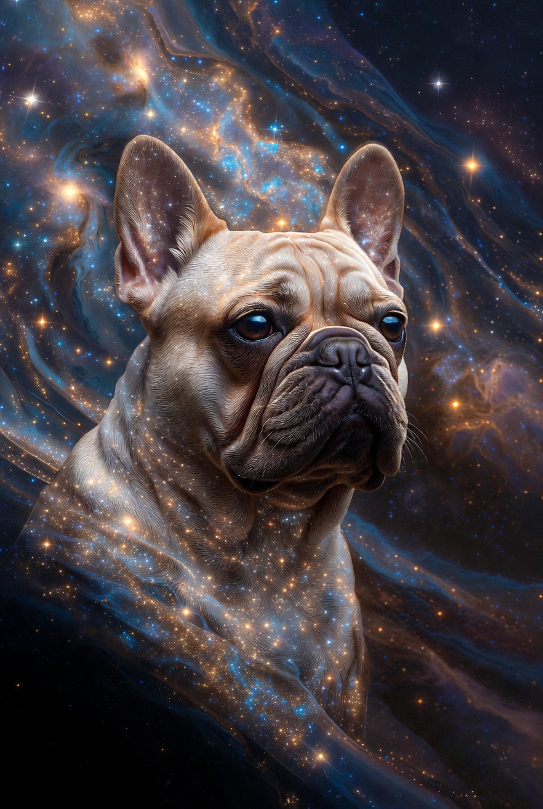 “Cosmic Guardian Cat – Mystical Galaxy Starry Cat Art T-Shirt”